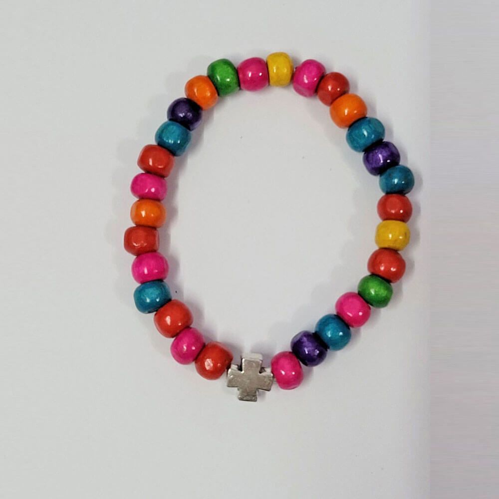 Дечије дрвене бројанице Шарене