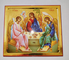 Икона Свете Тројице 135x122 mm
