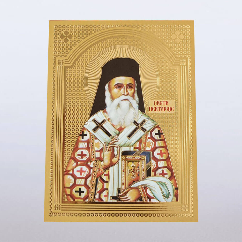 Иконица Свети Нектарије 7×5 цм
