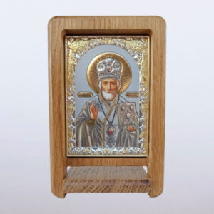 Дрвена икона преклоп св никола