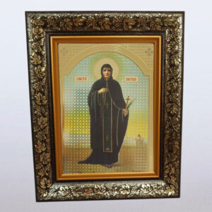 Иконa у раму – Икона Богородице Тројеручице 10×14 цм (copy)