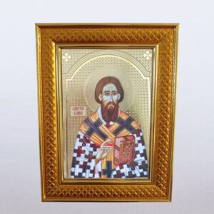Иконa у раму – Св. Сава 15×20 цм