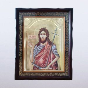 Икона у раму 30x40 цм Св. Јован Крститељ