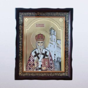 Икона у раму 30x40 цм Св. Василије Острошки