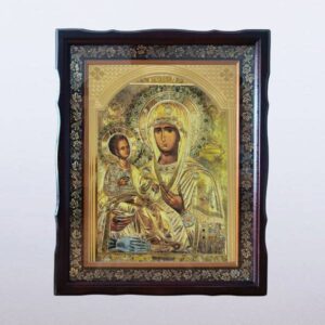 Икона у раму 30x40 цм Тројеручица