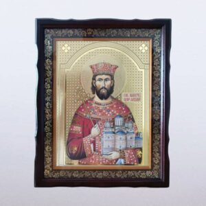 Икона у раму 30x40 цм Цар Лазар